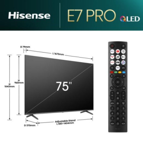 Телевизор Hisense 75E7NQ PRO
