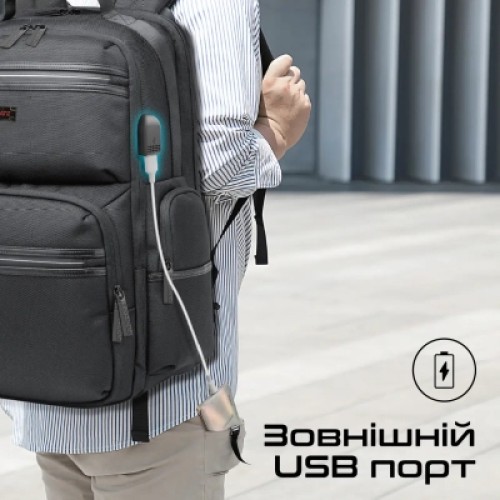 Рюкзак для ноутбука Promate 15.6" ElitePack-Pro Black (elitepack-pro)