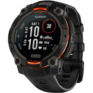 Смарт-годинник Garmin Instinct 3, 45mm, Solar, Black Bezel with Black Band, GPS смарт-годинник (010-02934-00)