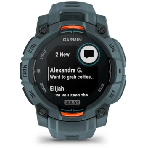 Смарт-часы Garmin Instinct 3, 45mm, Solar, Twilight Bezel w/Twilight Band, GPS смарт-годинник (010-02934-01)