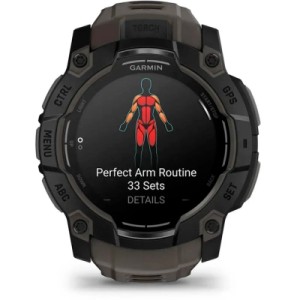 Смарт-годинник Garmin Instinct 3, 50mm, AMOLED, Black Bezel with Charcoal Band, GPS смарт-годинник (010-03020-00)