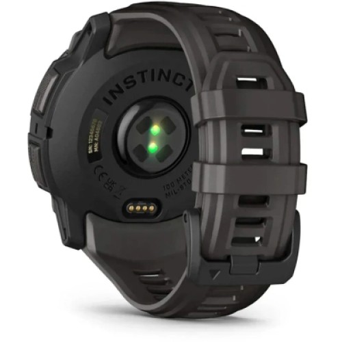 Смарт-часы Garmin Instinct 3, 50mm, AMOLED, Black Bezel with Charcoal Band, GPS смарт-годинник (010-03020-00)