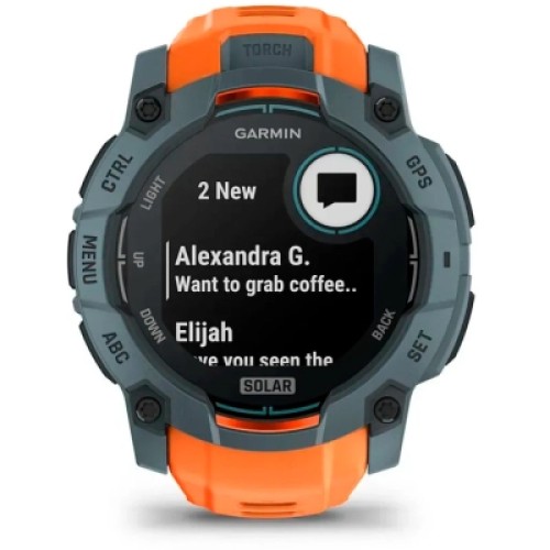 Смарт-часы Garmin Instinct 3, 50mm, Solar, Twilight Bezel w/Solstice Band, GPS смарт-годинник (010-02935-01)