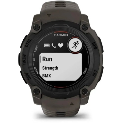 Смарт-часы Garmin Instinct E, 40 mm, Black Bezel with Charcoal Band, GPS смарт-годинник (010-02932-00)