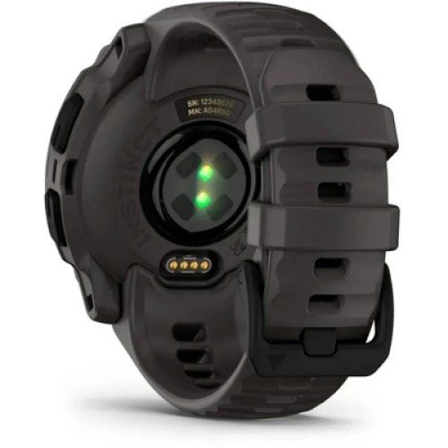 Смарт-часы Garmin Instinct E, 40 mm, Black Bezel with Charcoal Band, GPS смарт-годинник (010-02932-00)