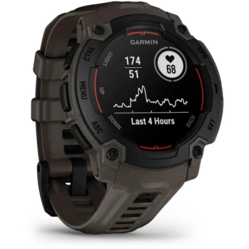 Смарт-часы Garmin Instinct E, 45 mm, Black Bezel with Charcoal Band, GPS смарт-годинник (010-02933-00)