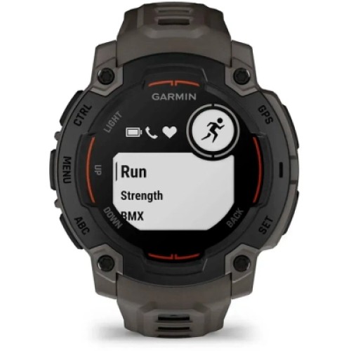 Смарт-часы Garmin Instinct E, 45 mm, Black Bezel with Charcoal Band, GPS смарт-годинник (010-02933-00)
