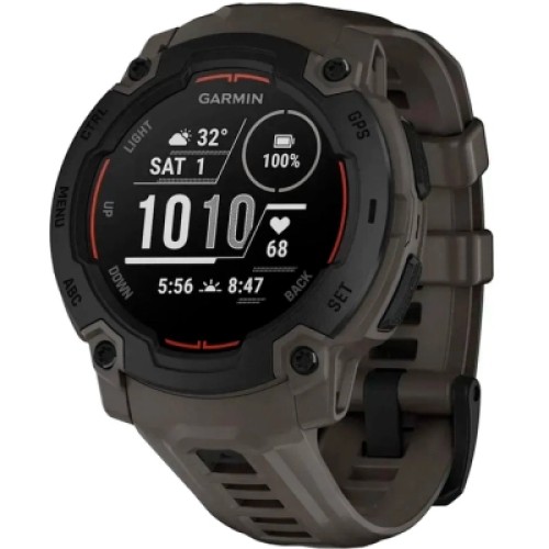 Смарт-часы Garmin Instinct E, 45 mm, Black Bezel with Charcoal Band, GPS смарт-годинник (010-02933-00)