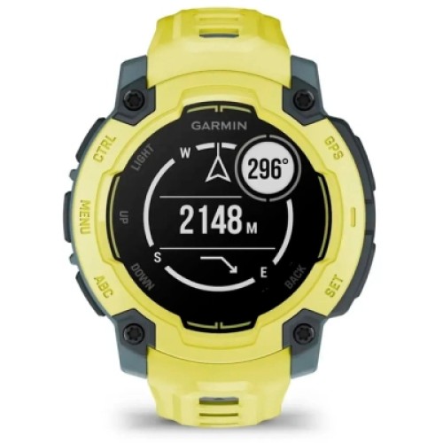 Смарт-часы Garmin Instinct E, 45 mm, ElectricLimeBezel w/ ElectricLimeBand, GPS смарт-годинник (010-02933-01)