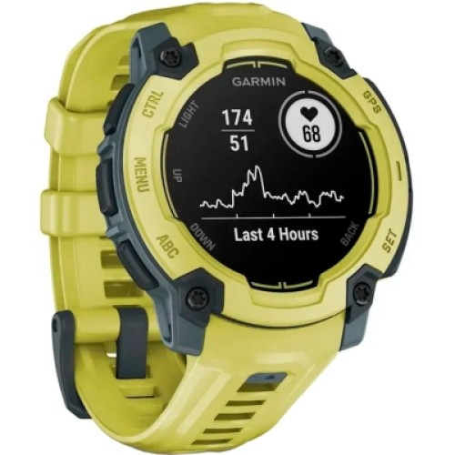 Смарт-часы Garmin Instinct E, 45 mm, ElectricLimeBezel w/ ElectricLimeBand, GPS смарт-годинник (010-02933-01)