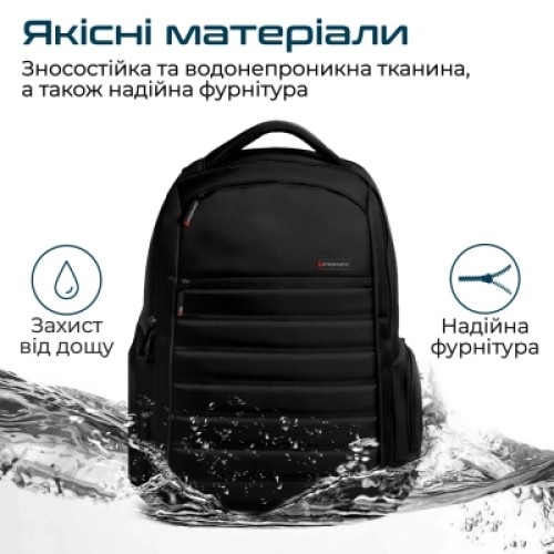 Рюкзак для ноутбука Promate 15.6" Rebel-BP Black (rebel-bp.black)