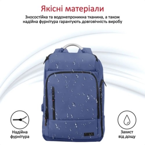 Рюкзак для ноутбука Promate 17.3" TrekPack-BP Blue (trekpack-bp.blue)