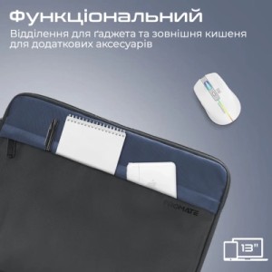 Чохол до ноутбука Promate 13" Limber-SB Black (limber-sb.black)