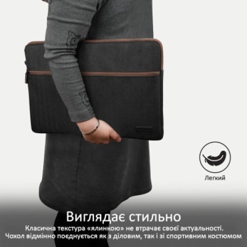 Чехол для ноутбука Promate 13" Portfolio-M Black (portfolio-m.black)