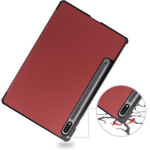 Чехол для планшета BeCover Smart Case Samsung Galaxy Tab S10 FE (SM-X520/SM-X526) 10.9" Red Wine (713281)