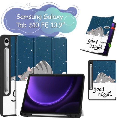 Чехол для планшета BeCover Flexible TPU Mate Samsung Galaxy Tab S10 FE (SM-X520/SM-X526) 10.9" Good Night (713271)
