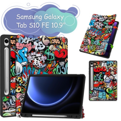 Чехол для планшета BeCover Flexible TPU Mate Samsung Galaxy Tab S10 FE (SM-X520/SM-X526) 10.9" Graffiti (713270)