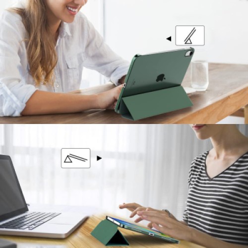 Чехол для планшета BeCover Tri Fold Hard Apple iPad 10.9" (2022/2024)/iPad (А16) 2025 11" Dark Green (713319)