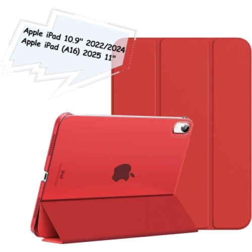 Чехол для планшета BeCover Tri Fold Hard Apple iPad 10.9" (2022/2024)/iPad (А16) 2025 11" Red (713320)