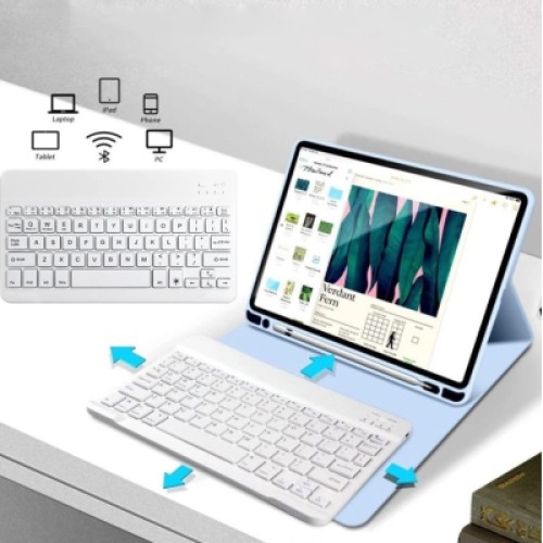 Чехол для планшета BeCover with keyboard Apple iPad Mini 6 2021 Light Blue (712989)