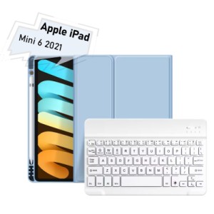 Чехол для планшета BeCover with keyboard Apple iPad Mini 6 2021 Light Blue (712989)