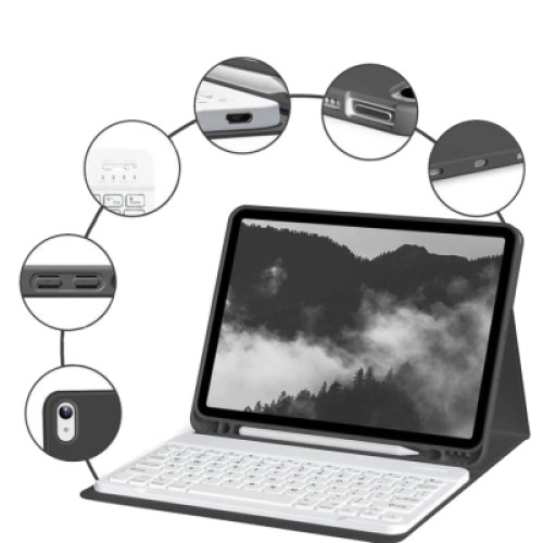 Чехол для планшета BeCover with keyboard Apple iPad Mini 7 2024 Black (712992)