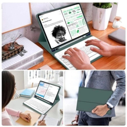 Чехол для планшета BeCover with keyboard Apple iPad Mini 7 2024 Dark Green (712993)