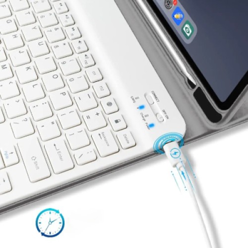 Чехол для планшета BeCover with keyboard Apple iPad Mini 7 2024 Gray (712994)