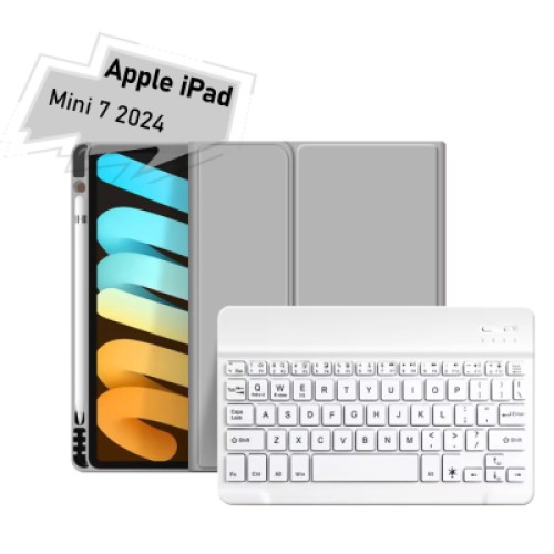 Чехол для планшета BeCover with keyboard Apple iPad Mini 7 2024 Gray (712994)