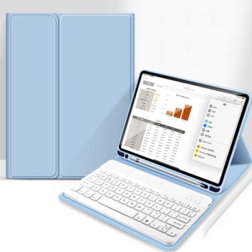 Чехол для планшета BeCover with keyboard Apple iPad Pro 13" M4 2024 Light Blue (713005)