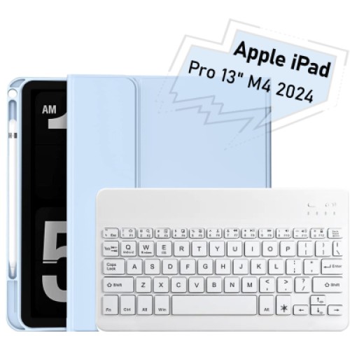 Чехол для планшета BeCover with keyboard Apple iPad Pro 13" M4 2024 Light Blue (713005)