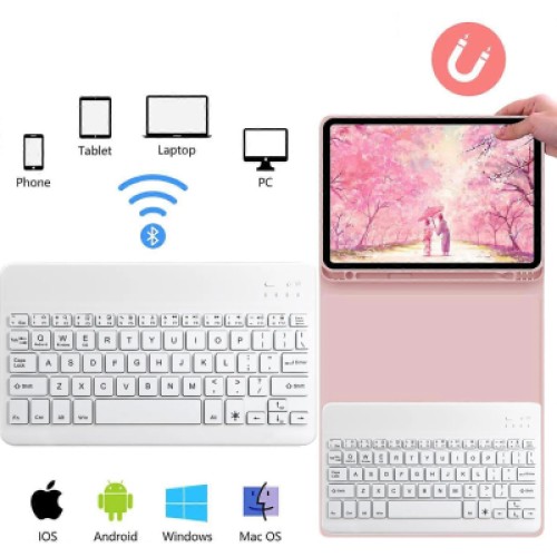 Чехол для планшета BeCover with keyboard Apple iPad Pro 13" M4 2024 Pink (713006)