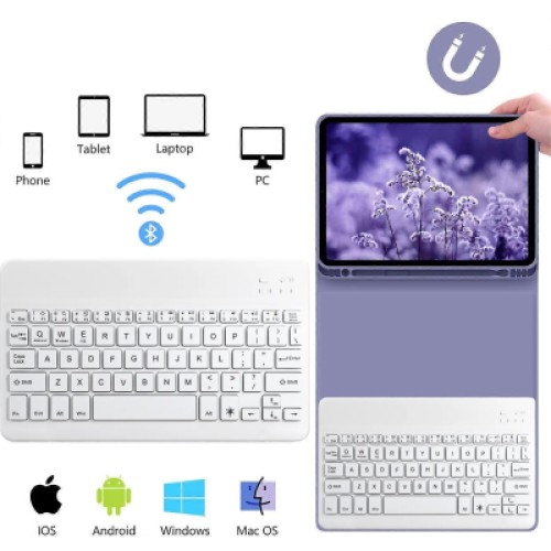Чехол для планшета BeCover with keyboard Apple iPad Pro 13" M4 2024 Purple (713007)