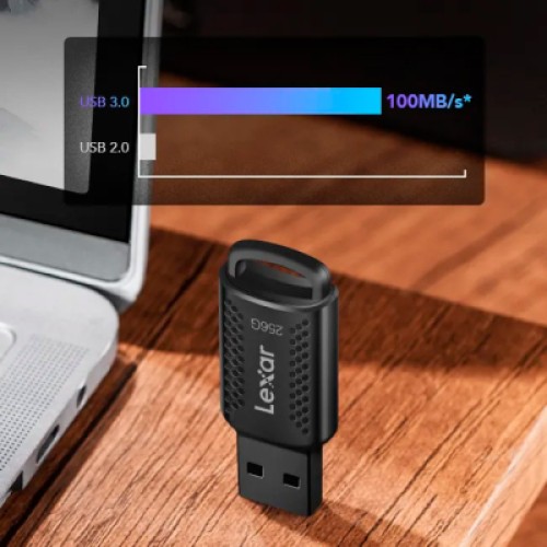USB флеш накопитель Lexar 256GB JumpDrive V400 Black USB 3.0 (LJDV400256G-BNBNG)