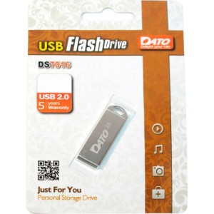 USB флеш накопичувач Dato 64GB DS7016 Silver USB2.0 (DS70016-64G)