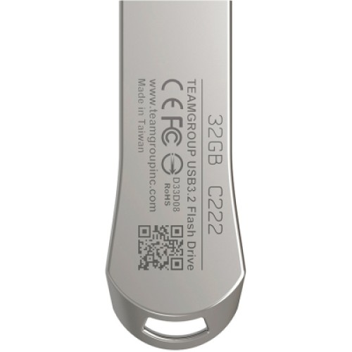 USB флеш накопитель Team 64GB C222 Silver USB 3.2 (TC222364GS01)