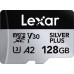 Карта памяти Lexar 128GB microSDXC class 10 UHS-I U3 V30 A2 Professional Silver (LMSSIPL128G-BNANG)