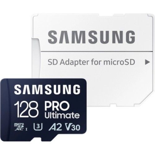 Карта памяти Samsung 128GB microSDXC class 10 UHS-I U3 V30 A2 Pro Ultimate (MB-MY128SA/WW)