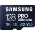 Карта памяти Samsung 128GB microSDXC class 10 UHS-I U3 V30 A2 Pro Ultimate (MB-MY128SA/WW)