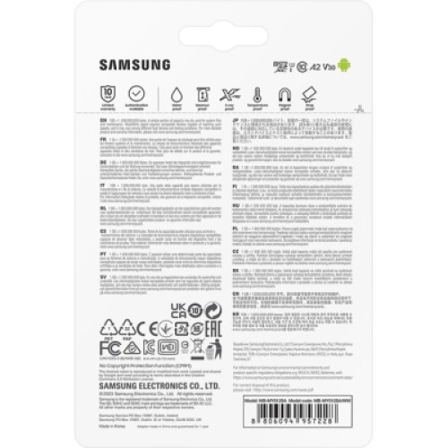Карта памяти Samsung 256GB microSDXC class 10 UHS-I U3 V30 A2 Pro Ultimate (MB-MY256SA/WW)