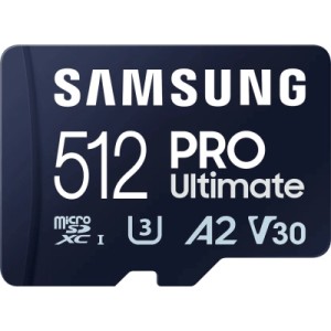 Карта пам'яті Samsung 512GB microSDXC class 10 UHS-I U3 V30 A2 Pro Ultimate (MB-MY512SA/WW)