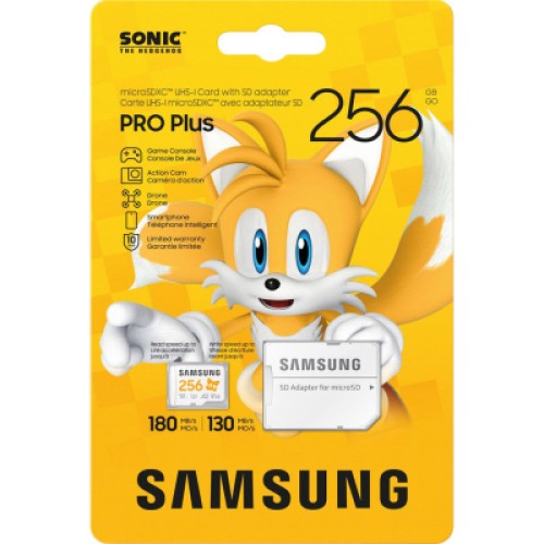 Карта памяти Samsung 256GB microSDXC class 10 UHS-I U3 V30 Pro Plus Sonic (MB-MD256SA/LC1)