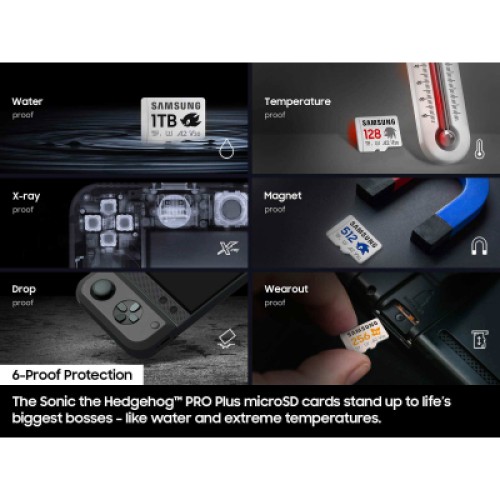 Карта памяти Samsung 256GB microSDXC class 10 UHS-I U3 V30 Pro Plus Sonic (MB-MD256SA/LC1)