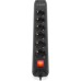 Сетевой удлинитель REAL-EL RS-PROTECT 605 3m, black (EL122300041)