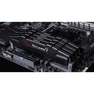 Модуль памяти для компьютера DDR4 128GB (4x32GB) 3600 MHz RipjawsV Black G.Skill (F4-3600C18Q-128GVK)