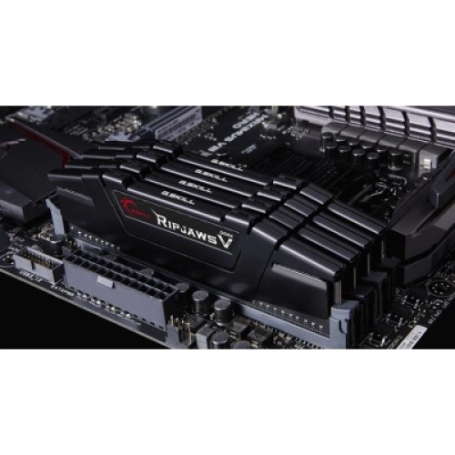 Модуль памяти для компьютера DDR4 128GB (4x32GB) 3600 MHz RipjawsV Black G.Skill (F4-3600C18Q-128GVK)