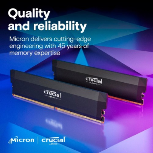 Модуль памяти для компьютера DDR5 32GB 6400 MHz Pro OC Micron (CP2K16G64C38U5B)