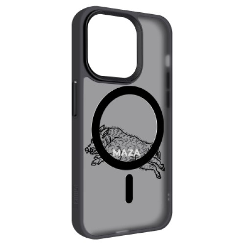 Чехол для мобильного телефона Armorstandart Uniq Magsafe Apple iPhone 15 Pro Maza Boar 1 Black (ARM76326)