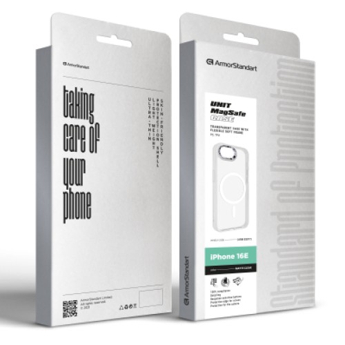Чехол для мобильного телефона Armorstandart Unit MagSafe Apple iPhone 16e Matte Clear (ARM83877)