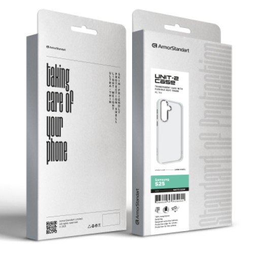 Чехол для мобильного телефона Armorstandart UNIT2 Samsung S25 Matte Clear (ARM81839)